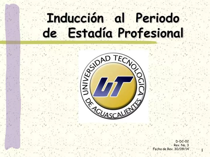 inducci n al periodo de estad a profesional