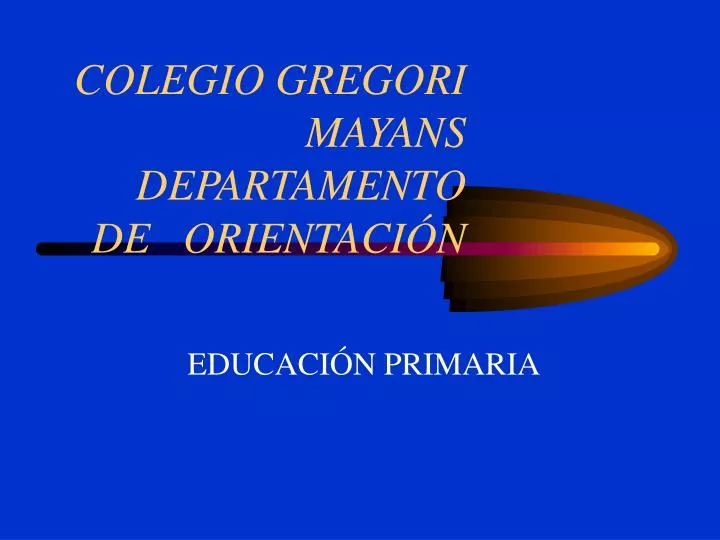 colegio gregori mayans departamento de orientaci n