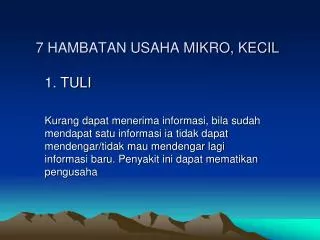 PPT - USAHA MIKRO, KECIL, DAN MENENGAH (UMKM) PowerPoint Presentation ...