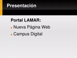 presentaci n