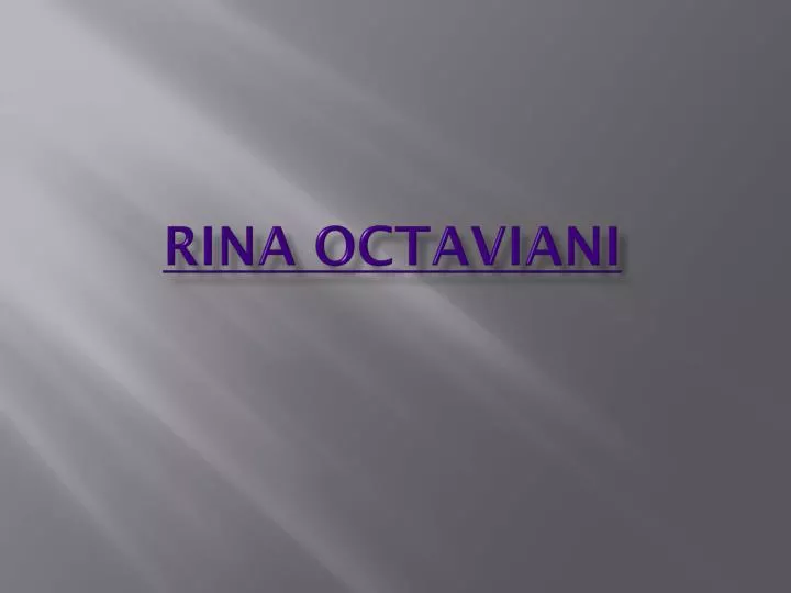 rina octaviani