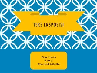 teks eksposisi
