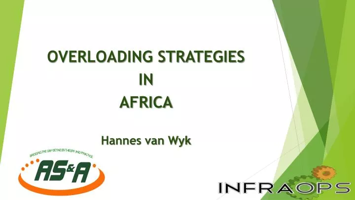 overloading strategies in africa hannes van wyk