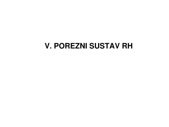 v porezni sustav rh