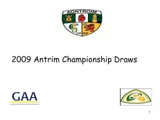 2009 Antrim Championship Draws