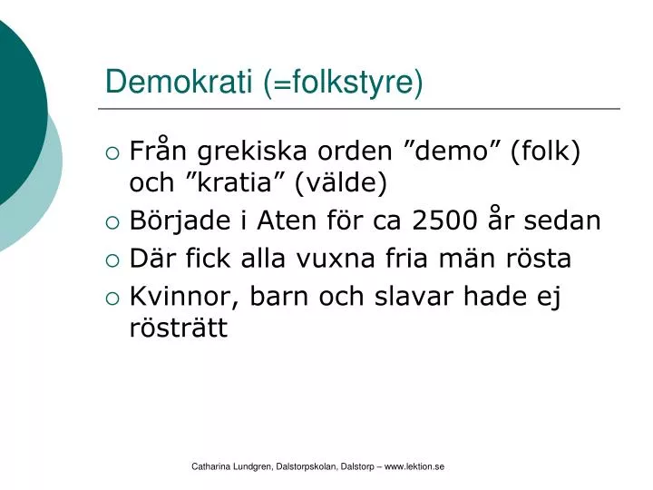 demokrati folkstyre