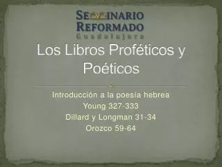 los libros prof ticos y po ticos