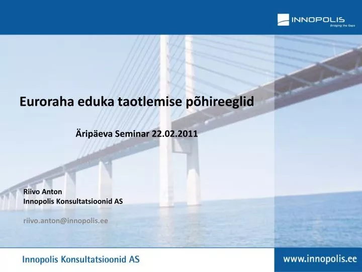 euroraha eduka taotlemise p hireeglid rip eva seminar 22 02 2011