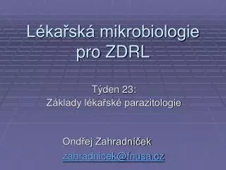l ka sk mikrobiologie pro zdrl
