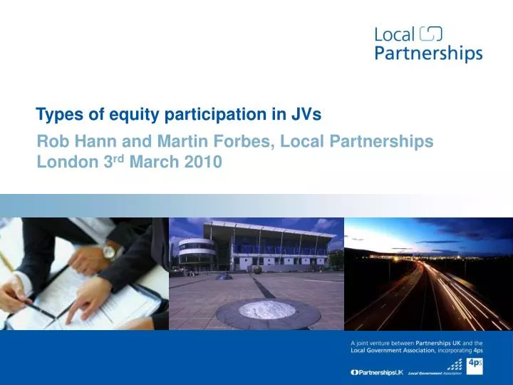 types of equity participation in jvs