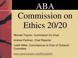 ABA Commission on Ethics 20/20