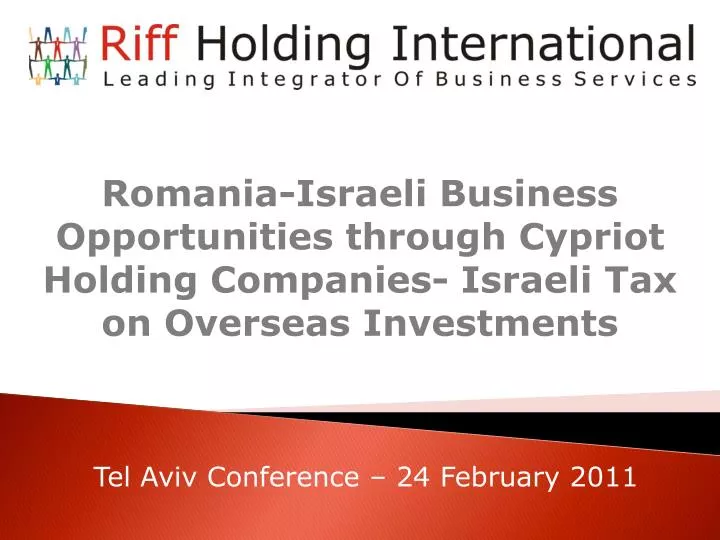 tel aviv conference 24 february 2011