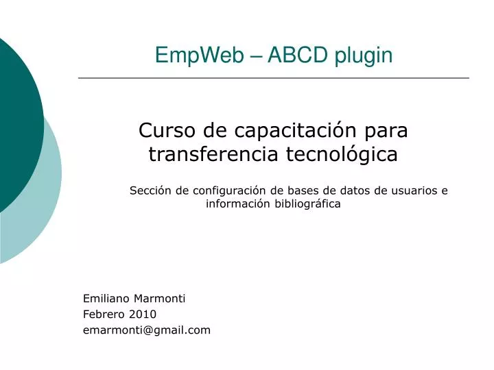 empweb abcd plugin