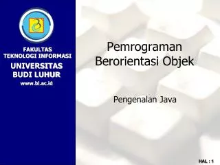 pemrograman berorientasi objek