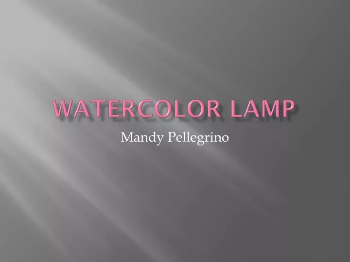 watercolor lamp