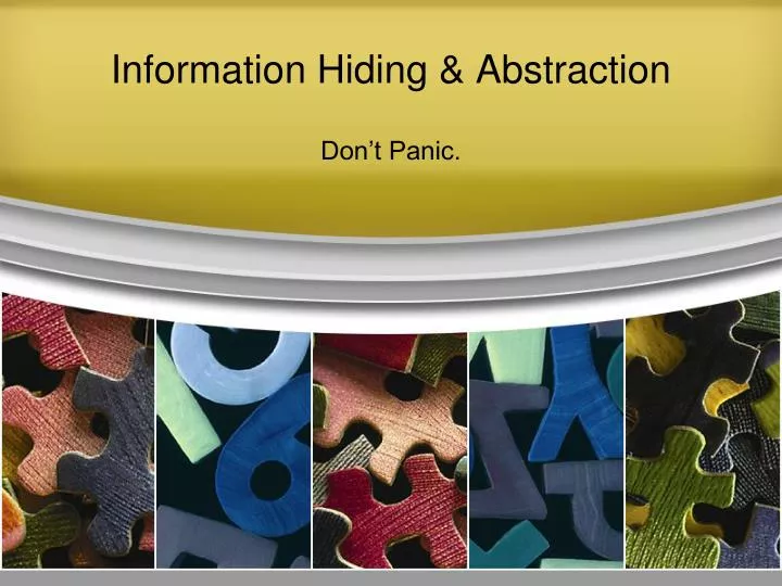 information hiding abstraction