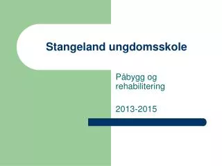 stangeland ungdomsskole