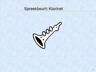 spreekbeurt klarinet