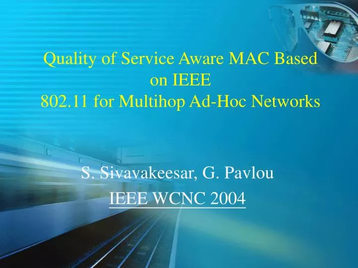 quality of service aware mac based on ieee 802 11 for multihop ad hoc networks