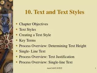 10. Text and Text Styles