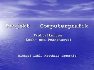 projekt computergrafik