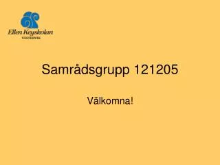samr dsgrupp 121205