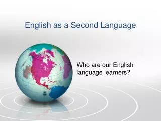 english as a second language