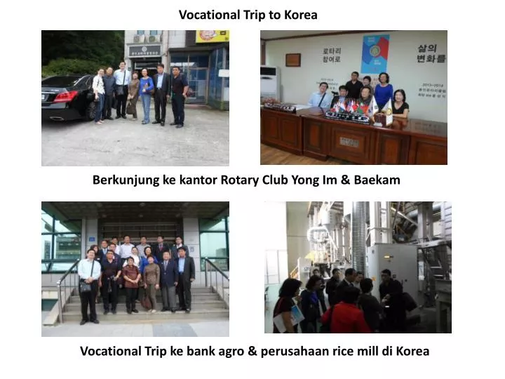 vocational trip to korea