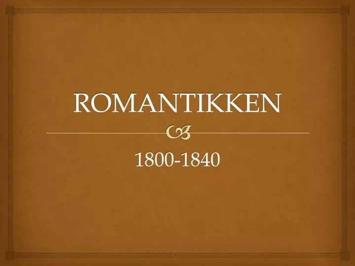 romantikken