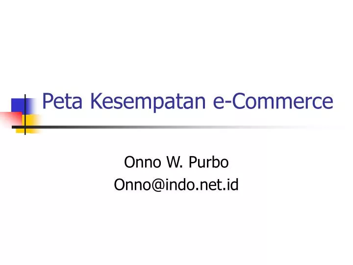 peta kesempatan e commerce