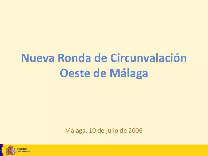 nueva ronda de circunvalaci n oeste de m laga