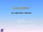 MELATONIN: - slide 1