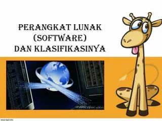perangkat lunak software dan klasifikasinya