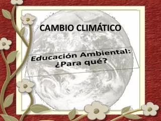 cambio clim tico