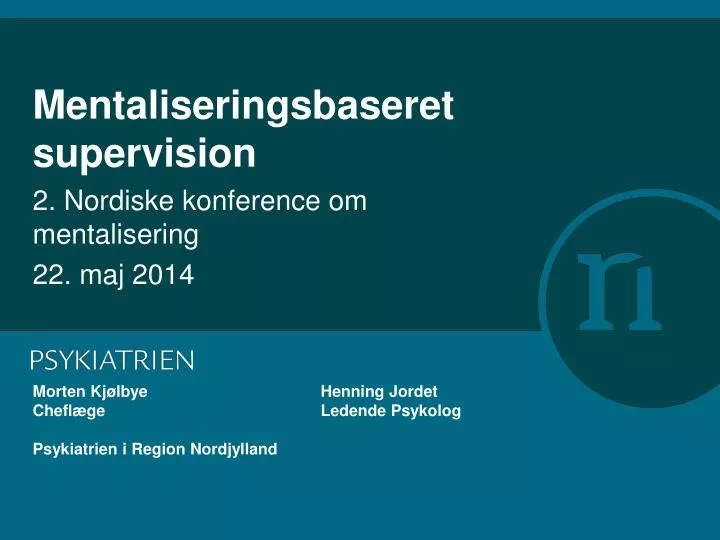 mentaliseringsbaseret supervision