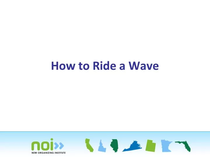 how to ride a wave
