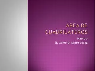 rea de cuadril teros