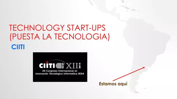 technology start ups puesta la tecnologia