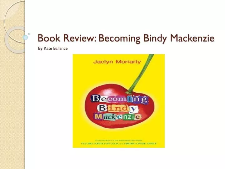 book review becoming bindy mackenzie