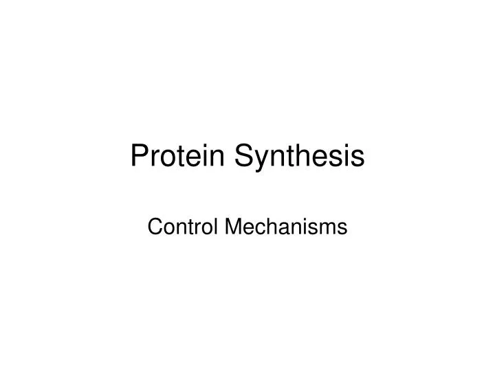 protein synthesis