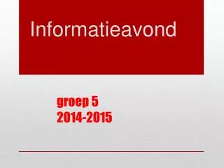 groep 5 2014 2015