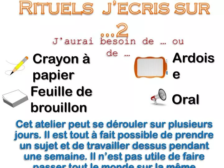 rituels j ecris sur 2