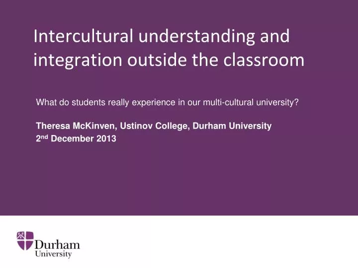 intercultural understanding and integration outside the classroom