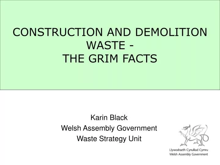 construction and demolition waste the grim facts