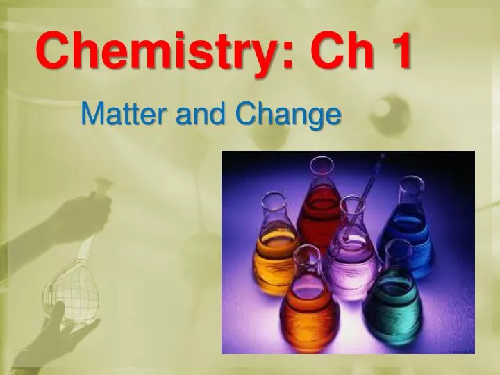 chemistry ch 1