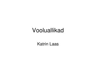 vooluallikad