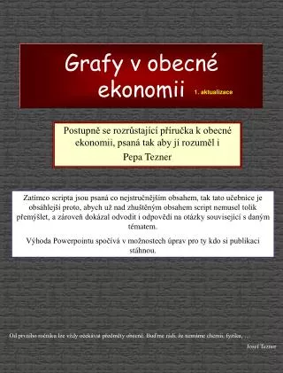 grafy v obecn ekonomii