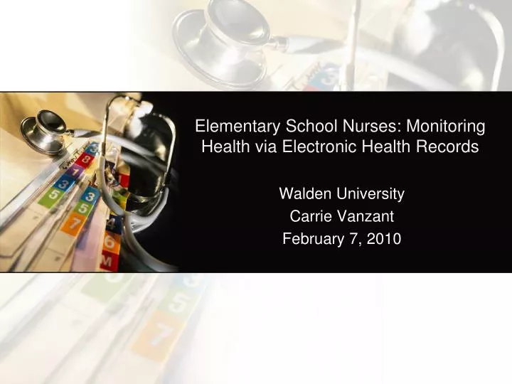 elementary school nurses monitoring health via electronic health records