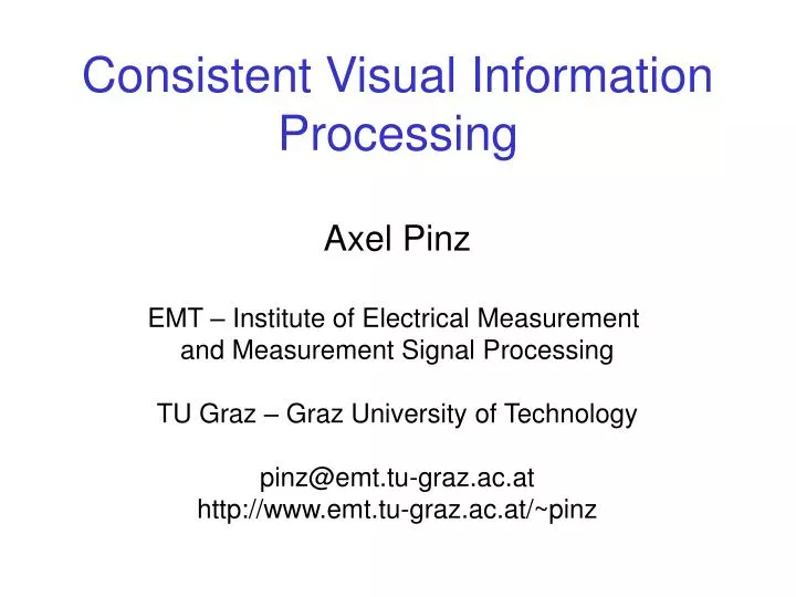 consistent visual information processing