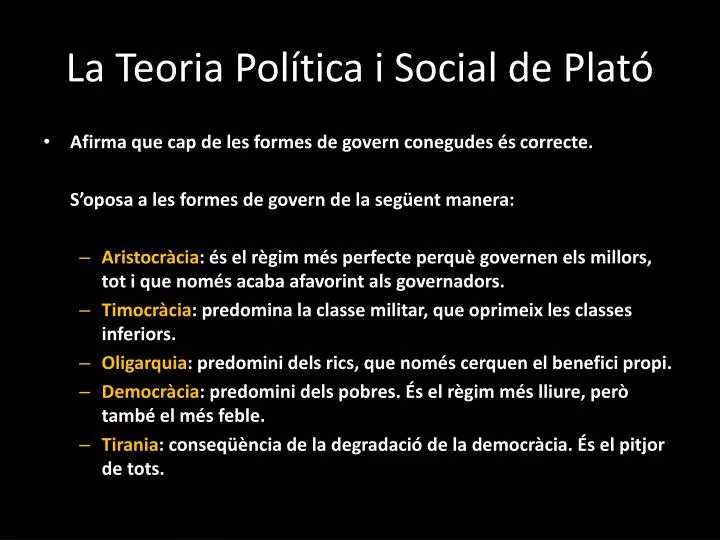 la teoria pol tica i social de plat